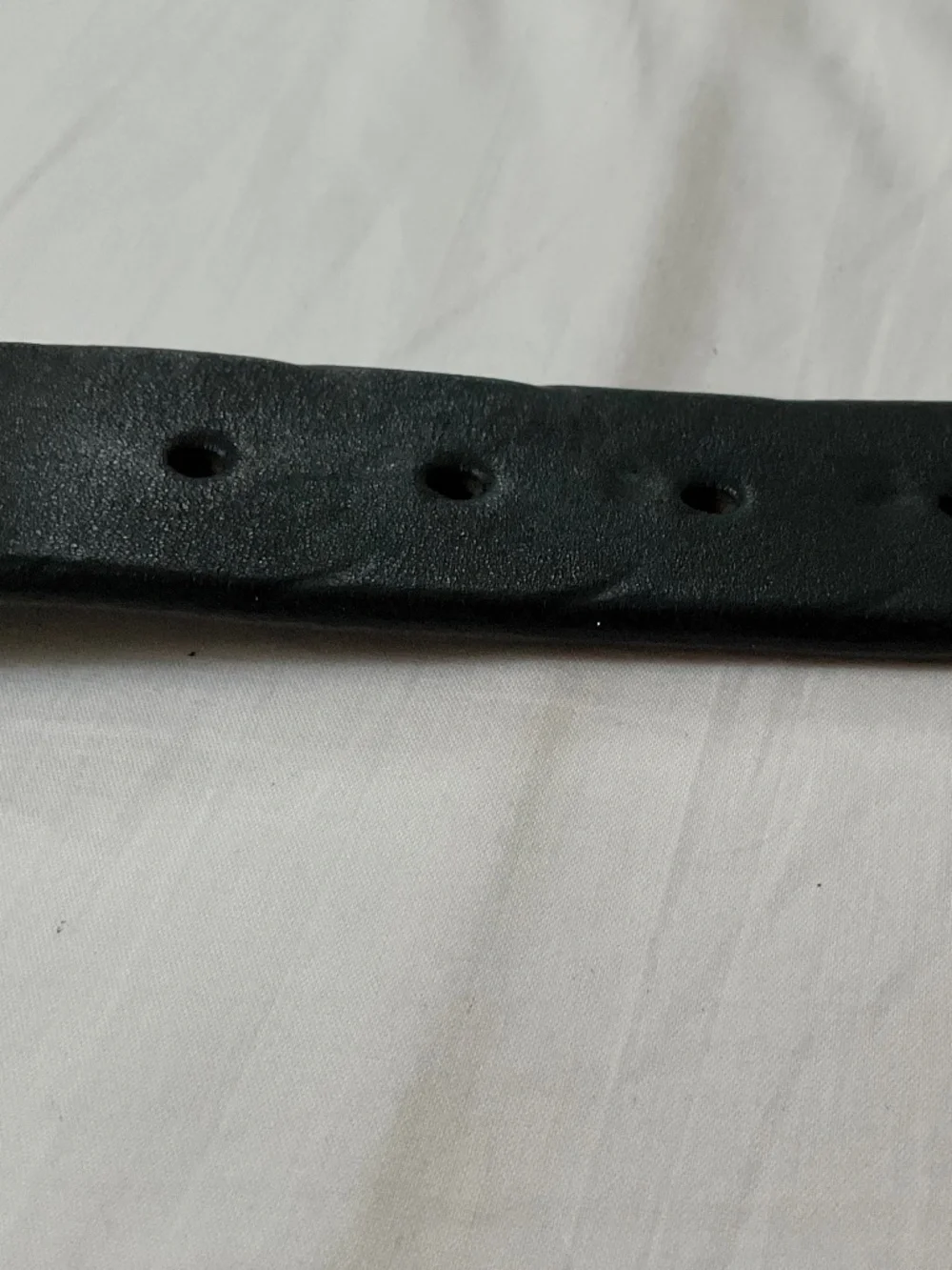 TORY LEATHER Brass Spur Buckle Belt Black 28”